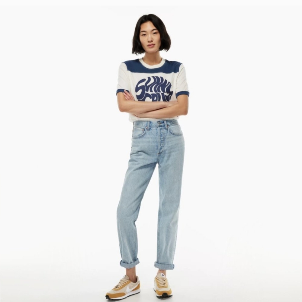Aritzia Denim Forum The Boyfriend High Rise Loose